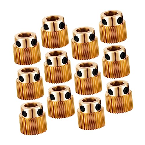 Zerodeko 20 Stück Vorschubgetriebe Rad Teile Gang Futtermittel Golden Messing von Zerodeko