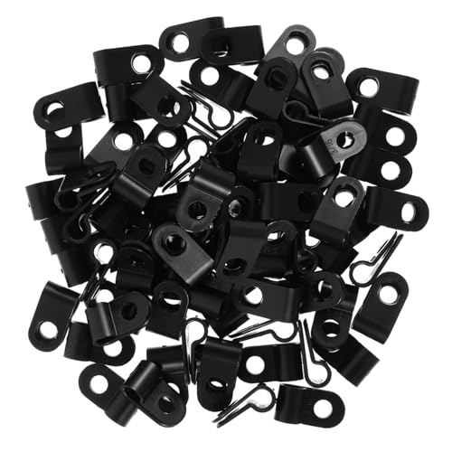 Zerodeko 200 Stück Kabelklemmensortierer Kabelaufhänger Kabelclip Drahtclip Lichterketten Für Den Außenbereich Befestigungsclip Für Kabelmanagement Clips Für Telefonkabel Schwarzes von Zerodeko