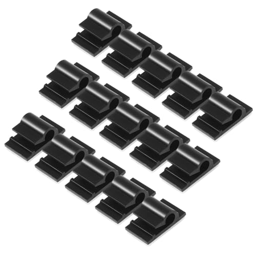 Zerodeko 200 Stück Linecard Klemmen Kabelclips Für Den Außenbereich Kabelklemmen Kabelmanagement Selbstklebender Kabel-organizer Autokabelklammern Kabelclips Im Freien Plastik Black von Zerodeko