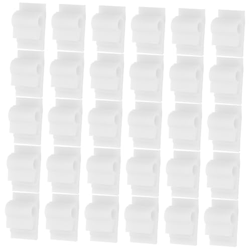 Zerodeko 200 Stück Linecard Klemmen Kabelmanagement-clips Kabelmanagement Im Auto Kabelklemmen Klebeclips Kabelclips Für Den Außenbereich Kabelclips Im Freien Klebrige Clips Plastik Weiß von Zerodeko