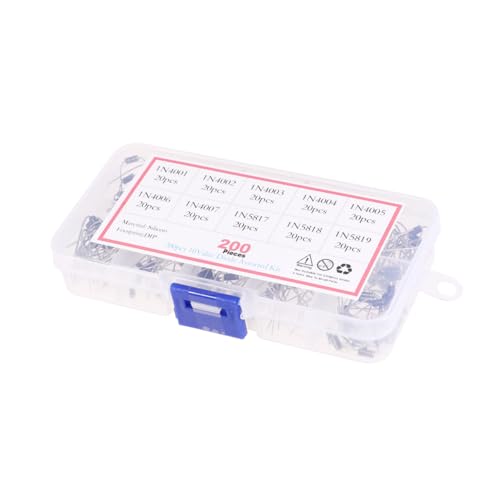 Zerodeko 200Stücke Diode bis Hochgeschwindigkeits Signaldiode für Elektronikprojekte Reparaturen Langlebig Einfach zu Installieren Zerodeko 200Stücke Diode bis Hochgeschwindigkeits Signaldiode für Elektronikprojekte Reparaturen Langlebig Einfach zu Installieren von Zerodeko