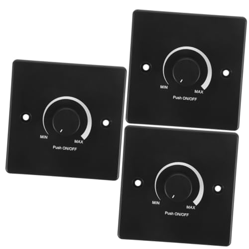 Zerodeko 3 Stück 12V Dimmschalter schwach Dimmer schreibtischlampe Wohnmobil Lichtschalter Stk Schwarz Zerodeko 3 Stück 12V Dimmschalter schwach Dimmer schreibtischlampe Wohnmobil Lichtschalter Stk Schwarz von Zerodeko