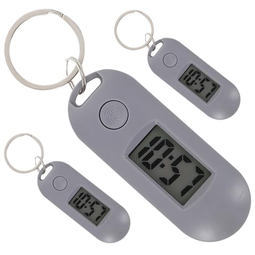 Zerodeko 3St Schlüsselanhänger Uhr hängende Digitaluhren Schwesternuhr zum Anklemmen taschenuhr digital Taschenuhr Schlüsselanhänger schlüsselringe Untersuchungsuhren Mini von Zerodeko
