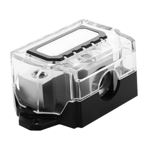 Zerodeko 4 Stromverteilerblock für Car-Audio Baustromverteiler Verstärker-Stromverteilerblock Car-Audio-Verteilerblock Bodenblock Bodenverteilerblock Vernickelung mit Zinklegierung von Zerodeko