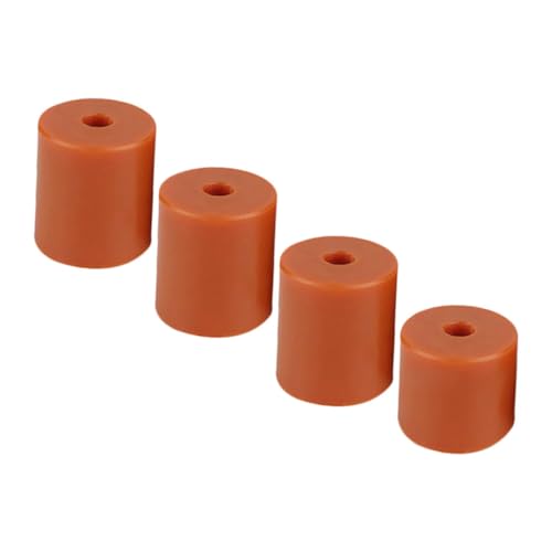 Zerodeko 4 Stück 3d Drucker Zubehör Silikonmatte Hitze Beständig Bett Ed-druckerzubehör Wiederverwendbare Druckernivellierungsteile 3d-druckerteil Orange Kieselgel von Zerodeko
