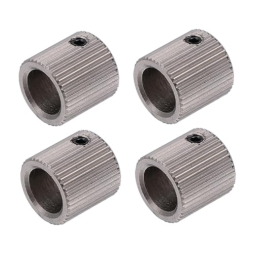 Zerodeko 4Stücke Teiliges Zufuhrzahnrad Mit Bohrung Robustes Extruderrad Für Effizienten Filamenteinzug Für DIY Projekte Ersatzteile von Zerodeko