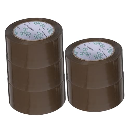 Zerodeko 5 Rollen Verpackungs Band Wickeln Verstärkt Schüttgut Klebrig Klebeband Zum Versenden Von Paketen Ziehen Um Groß Farbe Breites Klebeband Poly Coffee Bopp von Zerodeko