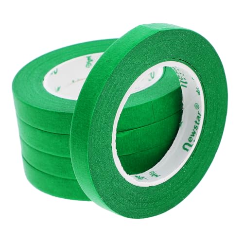 Zerodeko 5 Stück Abdeckband Maske Doppelseitig Schwer Wände Streifen Maskierung Vinyl Produkt Auto Wand Schälen Farbig Beschriftungsband Malerei Bunt Sprühen Malen Etikett Papier Green von Zerodeko