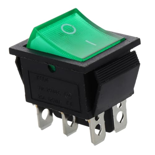 Zerodeko 6 2 Wippschalter Boot Toggle Marine Knopf Blau Wasserdicht Für Pin Etiketten Licht Auto Yacht Schlüssel Wippschalter Ein/Aus Schalter Rock Lampe Schalter Grün Metall von Zerodeko