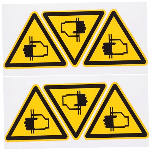 Zerodeko 6 Stück Warnaufkleber Handwarnschild reflektierend Stoppen Sie Aufkleber Gefahrenband Vorsicht Aufkleber Du Warnabziehbilder Achtung Aufkleber selbstklebendes Vinyl Zerodeko 6 Stück Warnaufkleber Handwarnschild reflektierend Stoppen Sie Aufkleber Gefahrenband Vorsicht Aufkleber Du Warnabziehbilder Achtung Aufkleber selbstklebendes Vinyl von Zerodeko