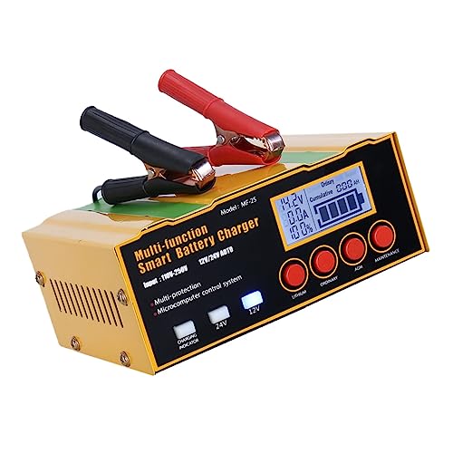 Zerodeko Akkuladegerät Motorrad Smart Batterieladung Auto -Batterie -ladegerät Automatisches Ladegerät Intelligentes Schnellladegerät Ladegerät Für Autobatterien Akku-ladegerät Legierung von Zerodeko