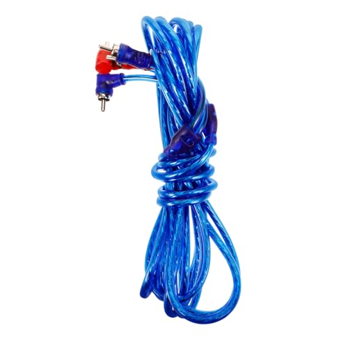 Zerodeko Audio Line Wire Autoverstärker Autolautsprecherkabel Audiokabel Verstärkerkabel Fahrzeuglautsprecherkabel Lautsprecherkabel Für Auto Subwooferkabel Audio Lautsprecherkabel Blau von Zerodeko