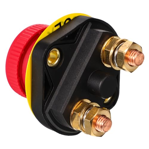 Zerodeko Auto Netzschalter Stromversorgung Batterie Abschaltschalter Batterie Trennschalter Batterie Trennschalter Marine Batterieschalter Boots Batterieschalter Abs Rot von Zerodeko