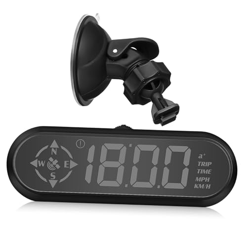 Zerodeko Autokompass Tacho Auto automatisches Head-up-Display Geschwindigkeit Windschutzscheibe Anzeige digital Auto-Hud-Tachometer Hud-Auto-Monitor auto kompass armaturenbrett Abs Schwarz Zerodeko Autokompass Tacho Auto automatisches Head-up-Display Geschwindigkeit Windschutzscheibe Anzeige digital Auto-Hud-Tachometer Hud-Auto-Monitor auto kompass armaturenbrett Abs Schwarz von Zerodeko