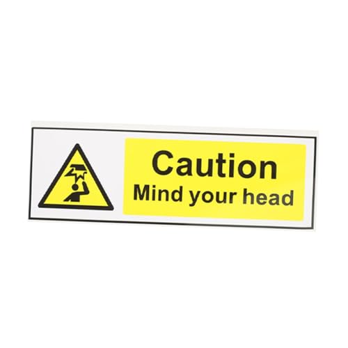 Zerodeko Beschilderung Sicherheitswarnung Selbstklebende Vinyl Klebestreifen Für Den Außenbereich Vorsicht Reflektierendes Türschild Außenaufkleber „Watch Your Head“ „Watch Your Head“ Zerodeko Beschilderung Sicherheitswarnung Selbstklebende Vinyl Klebestreifen Für Den Außenbereich Vorsicht Reflektierendes Türschild Außenaufkleber „Watch Your Head“ „Watch Your Head“ von Zerodeko