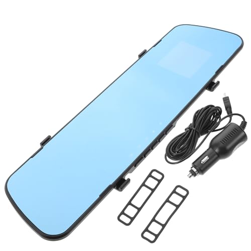 Zerodeko Fahrrekorder intelligenter Rückspiegel Auto-Rückspiegelkamera Spiegel Dashcam vorne und hinten Spiegel-Dashcam vorne hinten Rückfahrkamera Rückspiegel Plastik Black von Zerodeko
