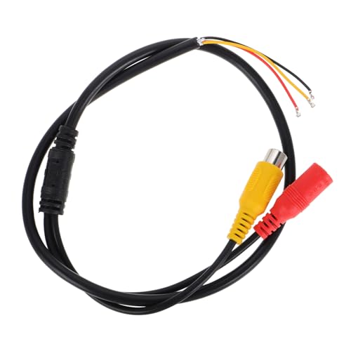 Zerodeko Kamerakabel Rückfahrkamera Low Conversion Head Kabelbaum Kit Für Autoradio Lichtmaschine Pigtail Krokodilklemmen Mit Drähten Doppel Din Mit Lenkradsteuerung Kunststoff von Zerodeko