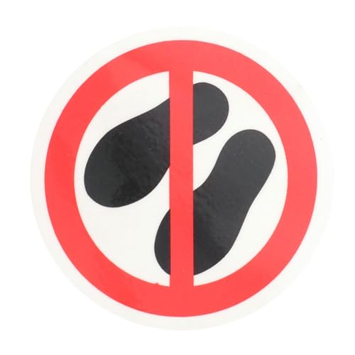 Zerodeko Kein Trampeln Auf Etikettenaufklebern Die Auf Schritt Und Boden Hinweisen Notfalldekor Bitte Aufpassen Blinken Warnen Vinyl Dankesschild Gelb Vorsicht Reflektierendes von Zerodeko