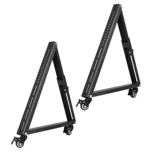 Zerodeko Mobiler Tv-Ständer Mit Niedriger Höhe Monitor-Bodenständer Rollende Tv-Halterung Mit Rad Für 32–55 Flache Gebogene Bildschirm-Tv-Aufhänger Tv-Halterung von Zerodeko