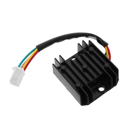 Zerodeko Motorradzubehör Aufsichtsbehörden Ersatz Spannungsgleichrichter Motorrad Spannungsstabilisator Spannungsregler Motorradstabilisator Kunststoff Black von Zerodeko