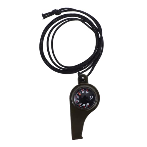 Zerodeko Notfallpfeife Notfall-überlebenpfeife Mit Kompass- Und Thermometer Multifunktionsüberlebensausrüstung Für Das Camping Und Wandern Lauter Pfeife von Zerodeko
