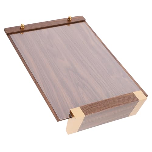 Zerodeko Papierhalter Für Schreibtisch Zeichen Steht Für Anzeige Tischschild Steht Tischschildhalterständer Auszeichnungsplakette Menü Steht Prospekthalter Zertifikatrahmen Holz Dunkelbraun von Zerodeko