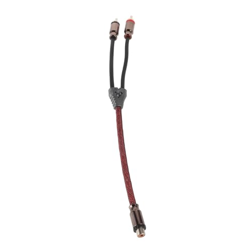 Zerodeko Rca Audiokabel für Auto mit Dual Rca Hochwertiges Lautsprecherkabel für Subwoofer Stylisches Design Stabile Signalübertragung von Zerodeko