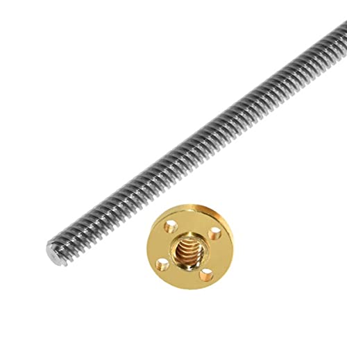 Zerodeko Schraubenzubehör führungsschiene maschinenfett stepper motor Maschinenwerkzeug step motor Gewindestange Schraube Drucker Teil Twist Schrittmotor Leitspindel t-förmige Leitspindel von Zerodeko
