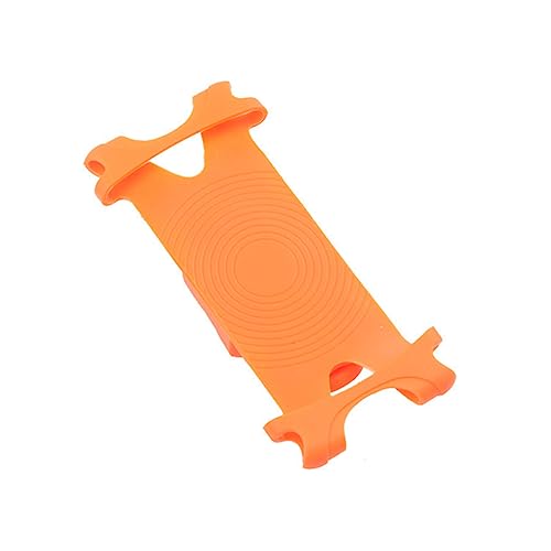 Zerodeko Universaler Handyhalter aus Silikon Stoßfester Fahrradzubehör für Lenker Halterung für Smartphones und GPS Navigatoren Orange Installieren Rutschfester Kompatibel mit Geräten von Zerodeko