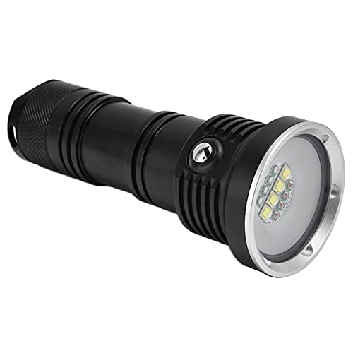 10000 Lm Aluminium -Tauchlicht mit 3 Lichtfarben, 5 Modi, Ideal Zum Tauchen Angeln, IP68 Wasserdichtes Unterwasser -Taschenlampen für Camping 10000 Lm Aluminium -Tauchlicht mit 3 Lichtfarben, 5 Modi, Ideal Zum Tauchen Angeln, IP68 Wasserdichtes Unterwasser -Taschenlampen für Camping von Zerodis