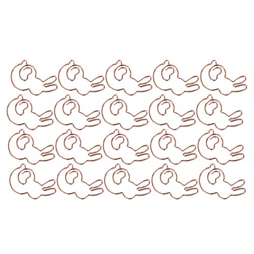 20pcs Roségold -gold -kaninchenförmige Büroklamme, Leichte und Langlebige Niedliche Pin für Office Dokumentorganisation, Unique Animal Cartoon Paper Clamp/Holder für Lesezeichen 20pcs Roségold -gold -kaninchenförmige Büroklamme, Leichte und Langlebige Niedliche Pin für Office Dokumentorganisation, Unique Animal Cartoon Paper Clamp/Holder für Lesezeichen von Zerodis
