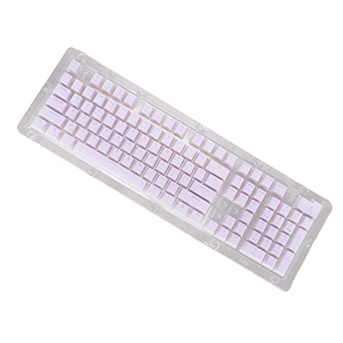 Doppelfarbige Tastenkappen, 2 Farben High Low Design Doppelschicht PBT Material PBT Tastenkappen für 61 Tasten Tastatur (lila) von Zerodis