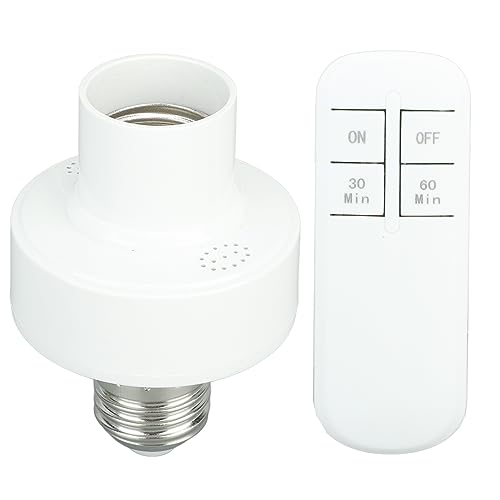 Glühbirnenfassung mit Fernbedienung, 360-Grad-Steuerung, Kabellose Ersatz-Glühbirnenfassung für 100 W LED-Glühbirne (220V) von Zerodis