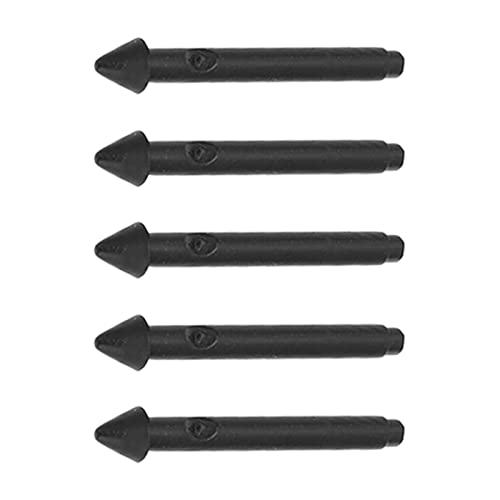 Hochempfindliche Pro Tablet-Eingabestiftspitzen 2H Schwarz 5 Stück Ersatzspitzen für Pro 7 Book, Präzises Schreib- und Zeichenerlebnis von Zerodis