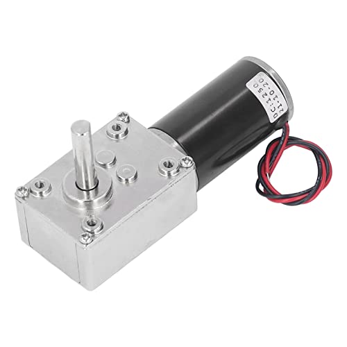 Hochtorsion DC Getriebe Motor Kleiner 18W Reversibler Wurmgetriebe Motor mit Selbstverriegelung für -Projekt (0–50 U/min pro Minute) von Zerodis