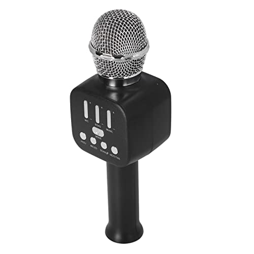 Karaoke Mikrofonmaschine, Bluetooth Lautsprecher Karaoke Mikrofon für Erwachsene für Zuhause (Schwarz) von Zerodis