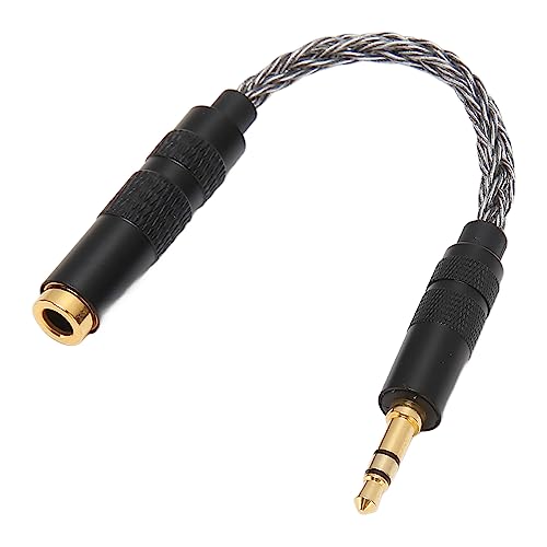 Kopfhörer-Adapterkabel, Plug-and-Play, Verlustfreies Kopfhörer-Konvertierungskabel, 4,4 Mm Symmetrische Buchse auf 3,5 Mm Stereo-Stecker für Mobiltelefone (Kaltes Grau) von Zerodis