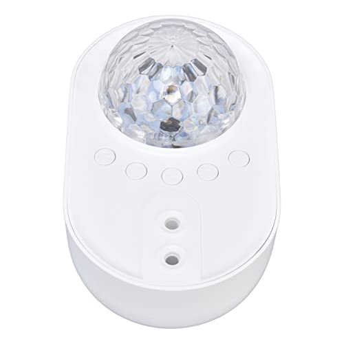 Mini -Raumschiff Farbenfrohe Lampe mit Musikprojektion und -Technologie für Zimmerpartydekoration (White) von Zerodis