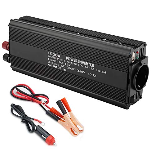 Modifizierter Sinus Wechselrichter Spannungswandler 1000W DC 12V auf 220V Inverter (1000W) von Zerodis