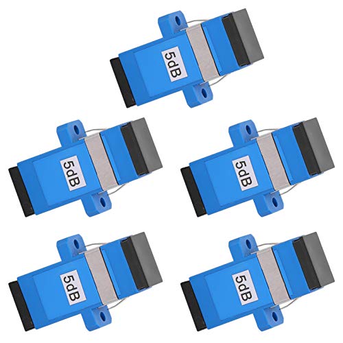SC Optical Faser Connector Adapter Copper Dämpfungsmittel 5pcs, Mechanische Komponenten, Hoher Renditeverlust, Eliminierung der Bodeninterferenz, Qualitätssicherung, Bestehend aus Hochwertiger von Zerodis