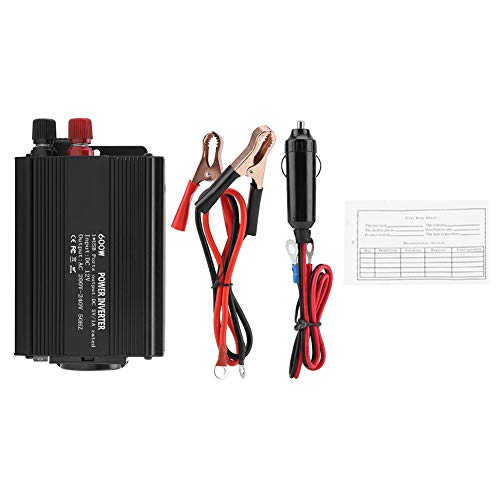 Spannungswandler 12 V auf 220 V, Reiner Sinus-Wechselrichter, 600 W, Reine Sinuswelle, für Handy, LKW von Zerodis