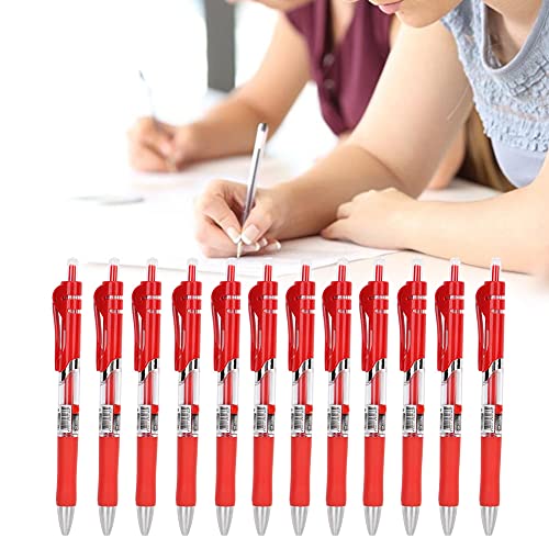 Zerodis 12 PCS High-End 0,5 Mm Carbon Gel Stift für Büroversorgungsunternehmen, die Geschäftsleute Schreiben (Rot) von Zerodis