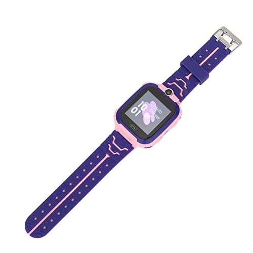 2G Smartwatch, Touchscreen Smartwatch 1,44 Zoll Datum Wecker HD Kamera SOS Alarm für Zuhause für Mädchen (Rosa) von Zerodis