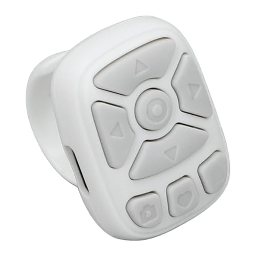 Zerodis Fingerspeicher -Scroll -Kamera und Video Fernbedienung Wireless Page Turner für 15 Elite Fotografie und Video Enthusiasten (White) von Zerodis