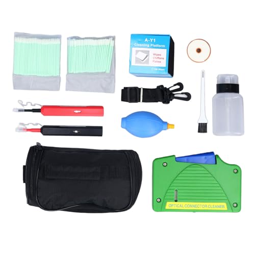 Zerodis Glasfaserreinigungskit Schnell und Einfach Reinigung für SC FC ST LC MU -Anschlusswartung 11 -teiliges Set für den Home und Professional Gebrauch Zerodis Glasfaserreinigungskit Schnell und Einfach Reinigung für SC FC ST LC MU -Anschlusswartung 11 -teiliges Set für den Home und Professional Gebrauch von Zerodis