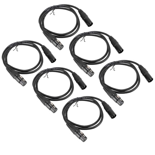 Zerodis Langlebiger Bühnensignal -Draht XLR Männlich an Weibliches Kabel für Studio- und Live Ereignisse 1m Länge Schwarz Farbe Zerodis Langlebiger Bühnensignal -Draht XLR Männlich an Weibliches Kabel für Studio- und Live Ereignisse 1m Länge Schwarz Farbe von Zerodis