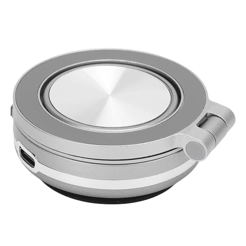Zerodis Magnetischer Vakuumsaugung Telefonhalter Stabil 360 Rotation für Auto -Armaturenbrett -Wandschreibtisch Tragbar für Live Streaming (Silver) von Zerodis