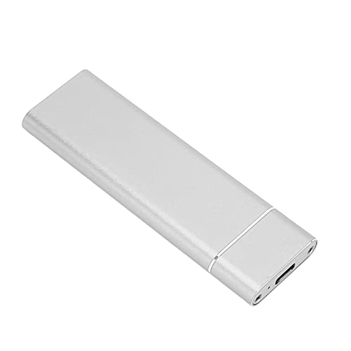 Zerodis NVME SSD-Gehäuse, USB 3.1 Typ C SSD-Gehäuse, Hochgeschwindigkeitsübertragung, Aluminiumlegierung für 2260 Mm (Silber) von Zerodis