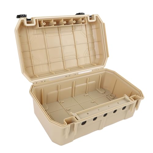 Zerodis Outdoor Junction Box Verlängerungskabel Elektrisches Kabeldraht, Quadratische Form IP54 Water Proof ABS für Elektrokästen mit Dedizierten Drahtgrenze, Wasserdichtes Design und Wand (Beige) von Zerodis