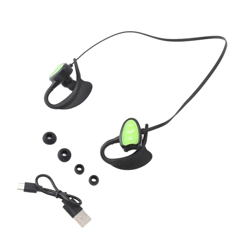 Zerodis Schwimmkopfhörer Bt MP3-Player-Ohrhörer IPX8 Wasserdichter Intelligenter Sprachaufforderungs-Rauschunterdrückungs-Sportkopfhörer Zum Surfen Tauchen (Green) von Zerodis